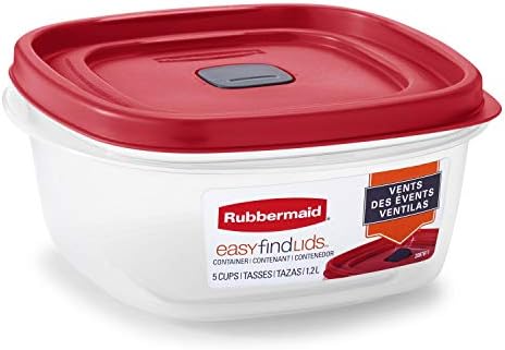 Rubbermaid Kapaklı ve Buhar Menfezli 16 Parçalı Gıda Saklama Kapları, Mikrodalga ve Bulaşık Makinesinde Yıkanabilir,