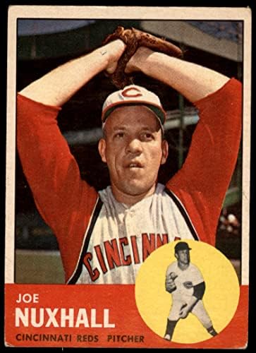 1963 Topps 194 Joe Nuxhall Cincinnati Kırmızıları (Beyzbol Kartı) Dekanın Kartları 2-İYİ Kırmızılar