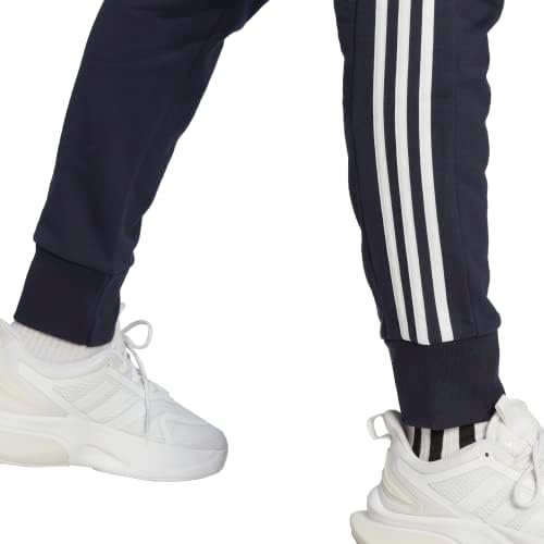 adidas Erkek Temelleri Fransız Havlu Kelepçeli 3 Çizgili Pantolon