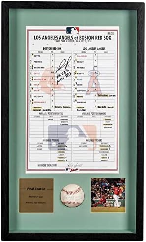 David Ortiz 522. Home Run İmzalı Oyun Kullanılmış Beyzbol Pasları Ted Williams - MLB İmzalı Oyun Kullanılmış Beyzbol