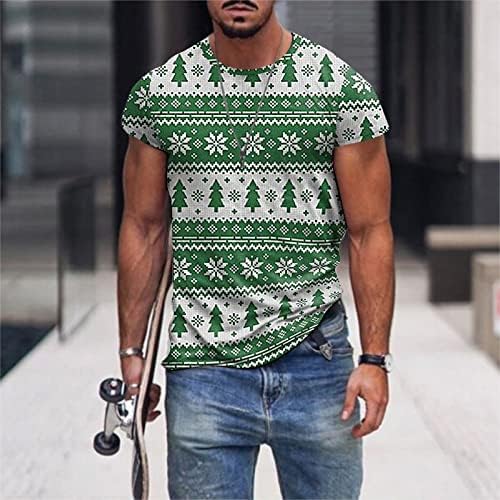 Xiloccer Erkek Tasarımcı T Shirt Hawaiian Gömlek Tasarımcı Gömlek Erkekler için Gömlek Yaz Grafik Ekip Boyun Noel