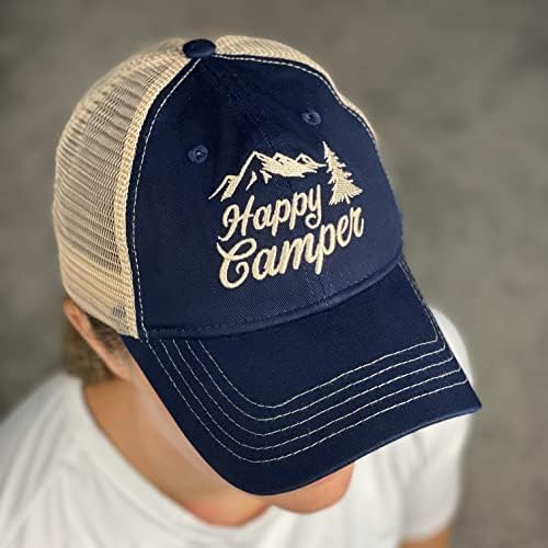 Mutlu Kampçı Şapkası, Kamp Şapkası, Kampçı şoför Şapkası, Kampçı Hediyeleri, Beyzbol Şapkası