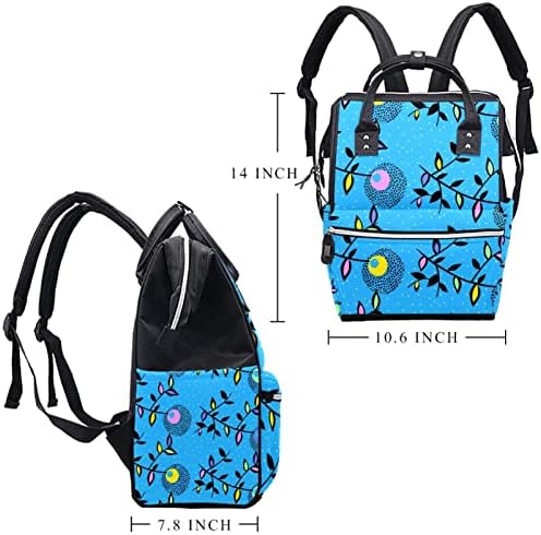 Elle Çizilmiş Neon Parlak Çiçek Karahindiba bebek bezi çantası Sırt Çantası Bebek Bezi Değiştirme Çantaları Çok Fonksiyonlu