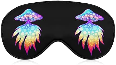 Sihirli Mantar Psychedelic Uyku Maskesi Yumuşak Körü Körüne Taşınabilir Göz Maskesi Erkekler Kadınlar için Ayarlanabilir