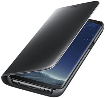Kickstand ile Samsung Galaxy S8 S-View Flip Kapak, Siyah