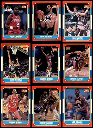 1986-87 Fleer Basketbol Komple Seti (Basketbol Seti) NM / MT