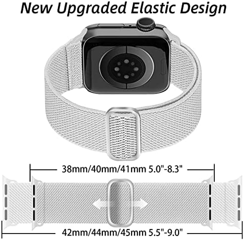Chinber Sıkı Solo Döngü Bantları, Apple Watch 38mm 40mm 41mm ile uyumlu, iWatch Serisi için ayarlanabilir Naylon