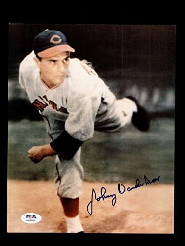 Johnny Vander Meer PSA DNA İmzalı 8x10 Fotoğraf Kırmızılar İmzalı-İmzalı MLB Fotoğrafları