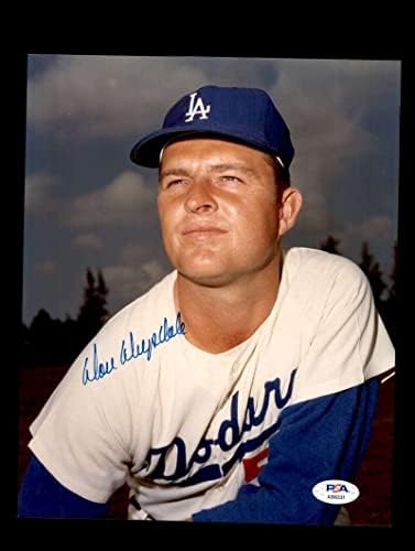 Don Drysdale PSA DNA Coa İmzalı 8x10 Dodgers Fotoğraf İmzası - İmzalı MLB Fotoğrafları