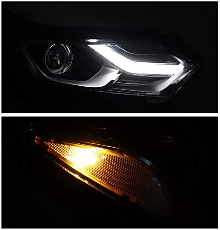 ZMAUTOPARTS LED Tüp Projektör Far Far Lambası Siyah Yolcu Tarafı ile Uyumlu 2018-2020 Chevy Equinox LT