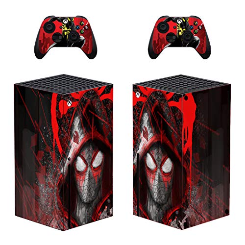 KAJAL MANİ vinil kapak kaplama çıkartması Çıkartması Wrap X-box-One Serisi X Konsolu Cilt Seti Kırmızı Örümcek