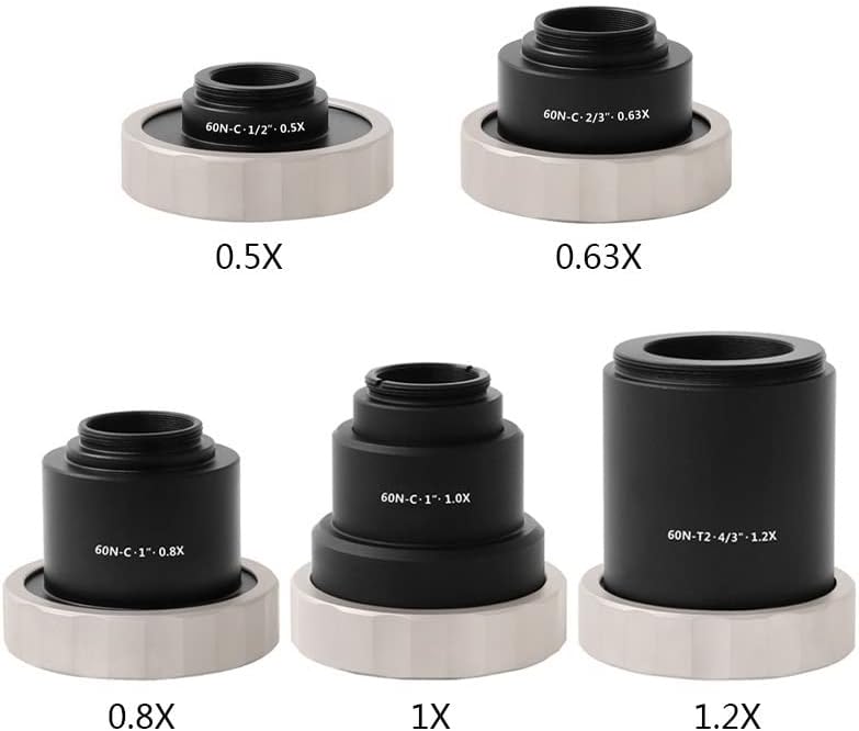 Mikroskop Aksesuarları 0.5 X 0.63 X 0.8 X 1X 1.2 X Mikroskop Lens Aksesuarları Laboratuar Sarf Malzemeleri (Renk