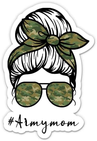 Ordu Anne Armymom Sticker-3 laptop etiketi-Araba için Su Geçirmez Vinil, Telefon, Su Şişesi-Bir ABD Askerinin Gururlu