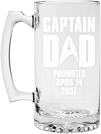 Anıları Kişiselleştirelim Star Trek Kaptan Baba Büyük Boy Bira Kupası-Baba için-Babalar Günü