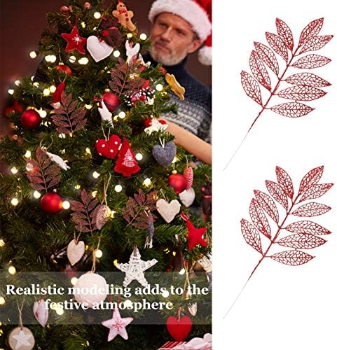 jojofuny Noel Ağacı Seçtikleri 5 adet Noel Yapay Noel Ağacı Kolye Simülasyon Gül Yaprağı Dekor Ev Dekor Aksesuarları