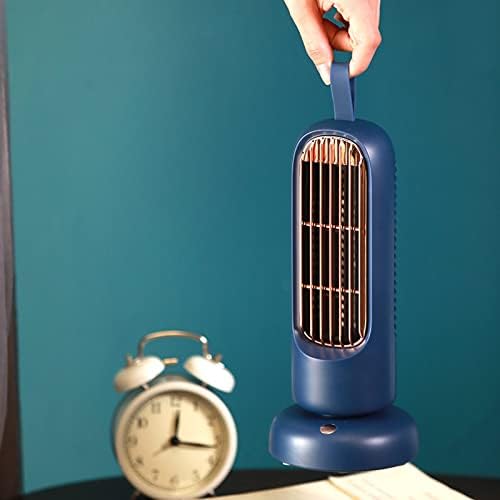 GİZTAT Vintage Kulesi Fan USB Şarj Edilebilir Mini Fan 3 Hızları ve Düşük Gürültü için Çalışma, Ofis, Okuma, Spor,