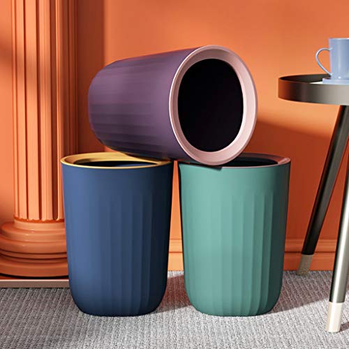 ZHAOLEI Yaratıcı Basit İskandinav çöp tenekesi Oturma Odası Yatak Odası Basit Banyo Ofis Kapaksız Çöp Ev (Renk: A)