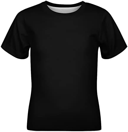 Çocuklar Kısa Kollu Gömlek Tops, Karikatür Grafik Gömlek Erkek Kız Elbise T-Shirt 120CM