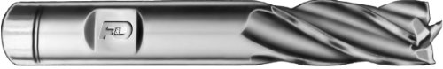 F & D Takım Şirketi 18511-FC304 Çoklu Flüt Uç Frezesi, Merkez Kesme, Tek Uç, Yüksek Hız Çeliği, 1/8 Değirmen Çapı,