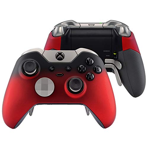 eXtremeRate Gölge Kırmızı Yedek Ön Kapak Kabuk yan korkuluklar Xbox One Elite Denetleyicisi için (Model 1698) - Denetleyici