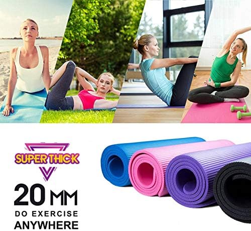 NC 20mm Ultra Kalın Kaymaz Yoga Matı, Jimnastik Fitness, Pilates Fitness, Katlanabilir Açık egzersiz matı (okul çantası
