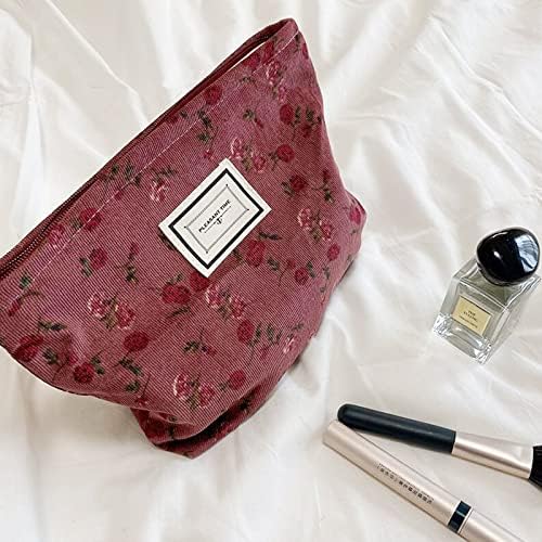 Kadınlar için kozmetik Çantaları Makyaj Çantası Büyük Kapasiteli Çanta Seyahat Tuvalet Fermuarlı çanta makyaj Fırçaları