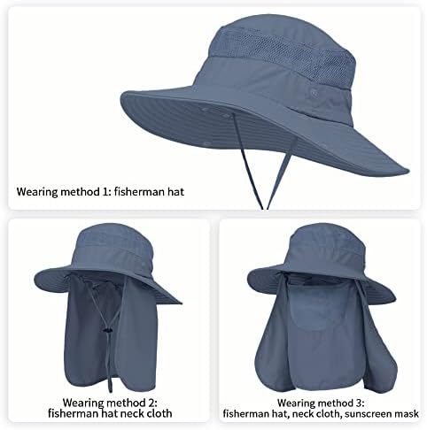 Güneş şapkası Erkekler/Kadınlar için, Geniş şapka Erkekler, Kova Şapka UV Koruma Boonie Şapka Balıkçılık Yürüyüş