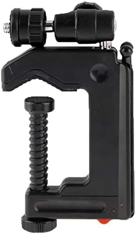 LUOKANG Kamera Aksesuarları Taşınabilir Çok Fonksiyonlu Katlanır Kelepçe Tripod Mini Kart dijital kamera(Siyah)