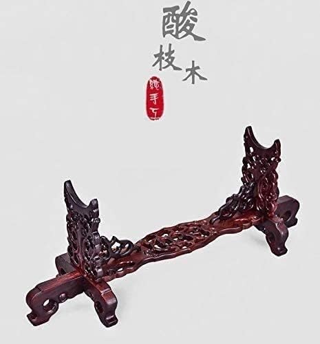 Kılıç Standı Ahşap Kılıç Tutucu Oyma El Sanatları Süsler Ahşap Oyma samuray Kılıcı Ekran Askı Raf Dövüş Sanatları
