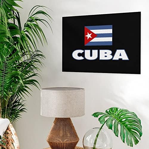 Nudquıo Küba Bayrağı Tuval Boyama Duvar Sanatı Asılı Resim Ev Yatak Odası Oturma Odası Ofis Dekorasyon Çerçevesiz