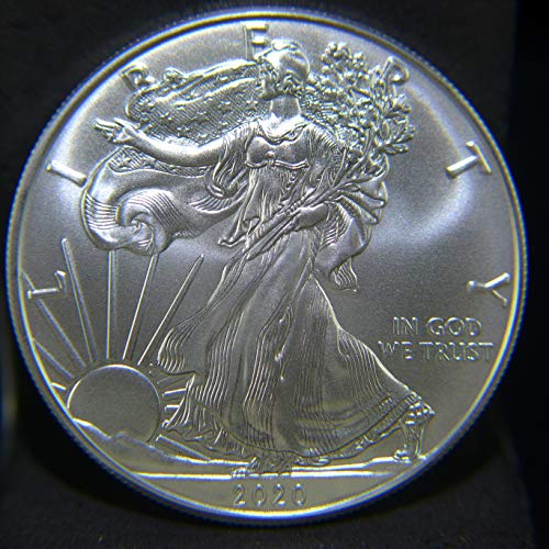 2020 Amerikan Gümüş Kartal Bir Ons Gümüş 1 $ Parlak Dolaşımsız ABD Darphanesi
