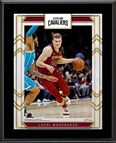 Lauri Markkanen Cleveland Cavaliers 10.5 x 13 Yüceltilmiş Oyuncu Plaketi-NBA Takım Plaketleri ve Kolajları