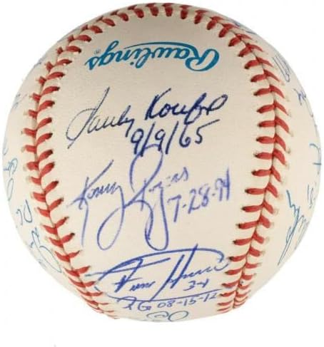 Olağanüstü Mükemmel Oyun Sürahileri, 18 Sigs PSA İmzalı Beyzbol Toplarıyla Tamamlanmış Beyzbolu İmzaladı
