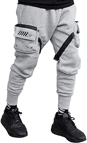 Evrenin kumaşı Techwear Moda Kargo koşucu pantolonu