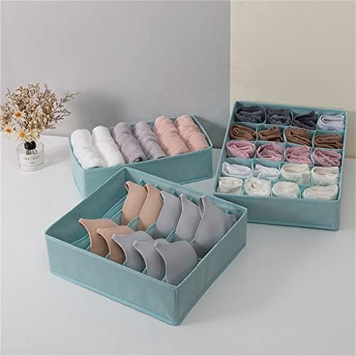 EYHLKM 3 adet Set Dokunmamış İç Çamaşırı saklama kutusu Sutyen Çorap Çekmece saklama kutusu Katlanabilir (Renk: B,