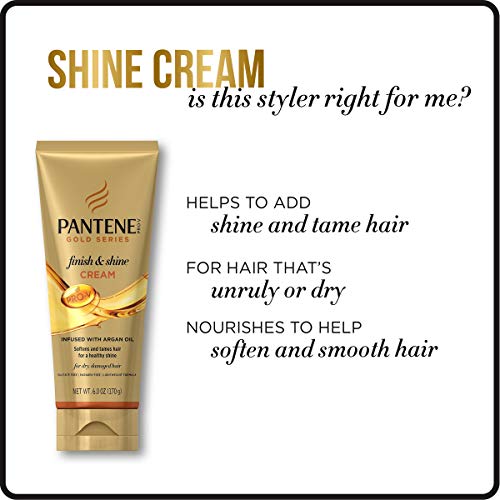 Pantene, Parlatıcı Krem Saç Bakımı, Argan Yağı içeren, Sülfatsız, Pro-V Gold Serisi, Doğal ve Kıvırcık Dokulu Saçlar
